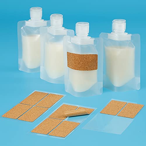 TailaiMei 12 Pieces Travel Pouches for Toiletries, TSA Approved Portable Travel Size, Refillable Stand Up Pouch for Shampoo/Conditioner/Lotion (1.7 &3.4 oz) - size: 12 Pcs 3.4 Ounce