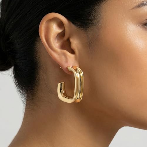 4 Pair Small Gold Hoop Earrings for Women Sensitive Ears - Hypoallergenic 14k Real Gold Plated Hoops Zirconia Cartilage Huggie Earrings Set Helix Piercing Earring Gold Jewelry for Women Gift - color: 1944 Hoop Gold
