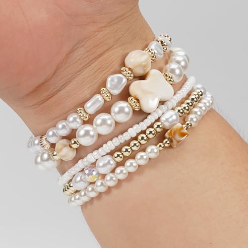 Bohemia Bracelets for Women Vintage Stackable Beads Bracelets Charm Stretch Beach Jewelry - color: Color 35