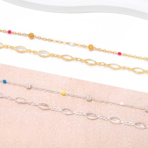 Waist Chain Silver Star Belly Chains Gold Beads Women Crystal Sequins Body Jewelry for Pants and Swimsuits - style: silver-crystal