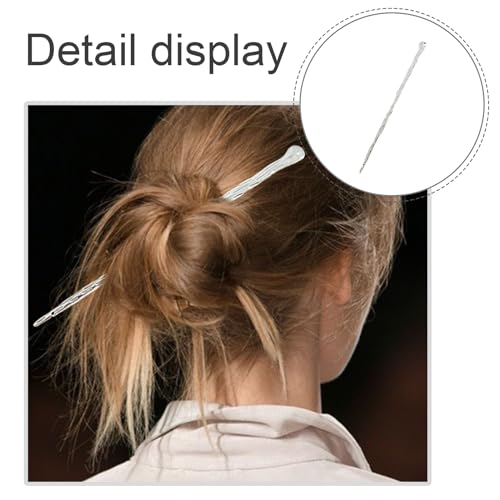 2PCS Alloy Hair Chopsticks Bun Chopsticks Hair Jewelry Abstract Minimalist Hair Chopsticks for Long Thick Hair