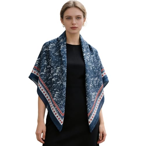 41" Large Square Scarf Hairscarf Fashion Scarves Hair Wrapping Scarfs Night Sleeping Headscarf for Women B06 - color: B0615