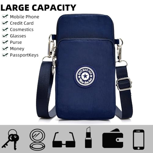 JANKS Small Crossbody Bags for Women Mini Cell Phone Purses Handbag Shoulder Bag - color: 01 Darkblue