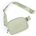 ODODOS Unisex Mini Belt Bag with Adjustable Strap Small Fanny Pack for Workout Running Traveling Hiking, Desert Sage - color: Desert Sage