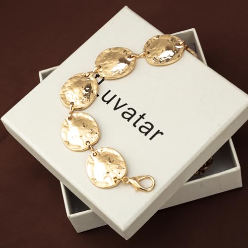 Luvatar Fashion Metal Waist Chain Belt Blouse Dress Sweater Chain Belt… - color: Gold-t42