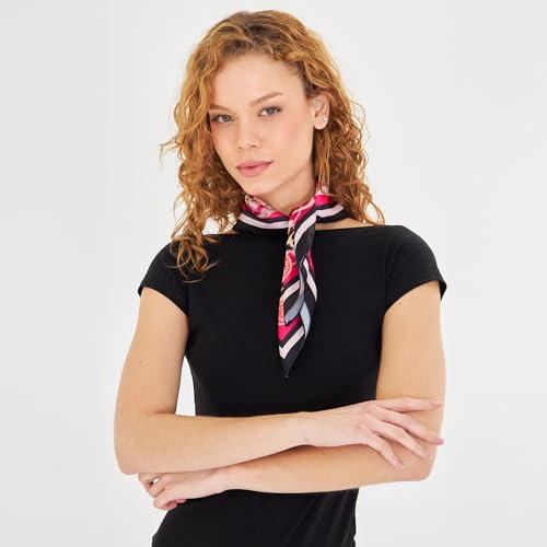 dscarf Womens Neck Scarf 21"x21" Small Square | Headband Scarf Ethnic Bandana Head Scarf Flowering Breathable Lightweight - color: Belt Design 4
