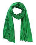 vabovin Head Wraps for Black Women Stretch Jersey Knit Turban Headwrap Solid Color Headscarf Headband Shawl - color: 30- Leaf Green