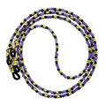 Damanse Beaded Glasses Chain,Eyeglass & Sunglass Strap For Women Stylish - color: Agate Amethyst