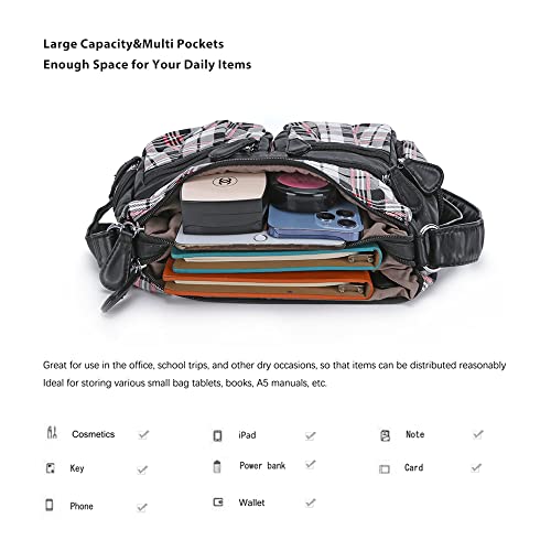 Angel Kiss Crossbody Bags for Women, Ladies Shoulder Handbags and Purses Medium Faux Leather Pocketbooks | Ladies - color: 23white/Black