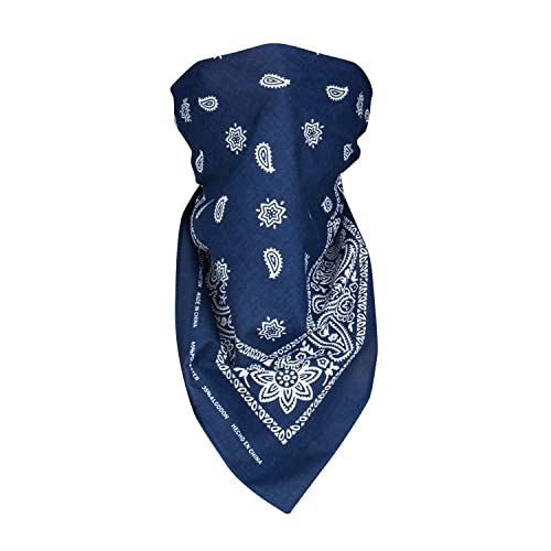 Levi’s All-Gender Multi-Purpose Bandana Gift Set – Headband, Wrap, Face & Neck Coverage - color: Red/Blue, size: Pack 2