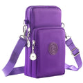 JANKS Small Crossbody Bags for Women Mini Cell Phone Purses Handbag Shoulder Bag - color: 010 Purple