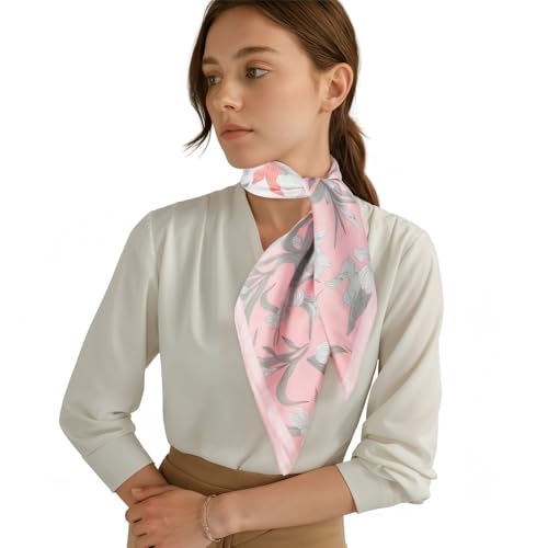RIIQIICHY Women Head Hair Scarf Like Satin Silk Scarf Sleeping Hair Wrapping Night 27.5" - color: C008