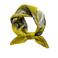 FEIBOON Mulberry Silk Scarfs Neck Scarf 21" Small Square Scarfs hair scarf bandana Neckerchief Headscarf for Women - color: Matcha Green