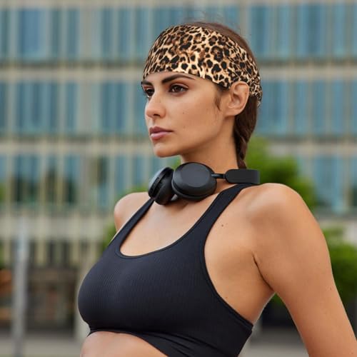 Leopard Print Headband for Women, Fashion Hair Band for Workout, Yoga, Daily Wear - color: 3