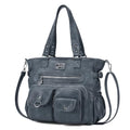KL928 Large Purses for Women Shoulder Bag Tote Handbags Stylish Vegan Leather Hobo Bags Ladies, A-Black-4 | Large - color: A-peacock Blue