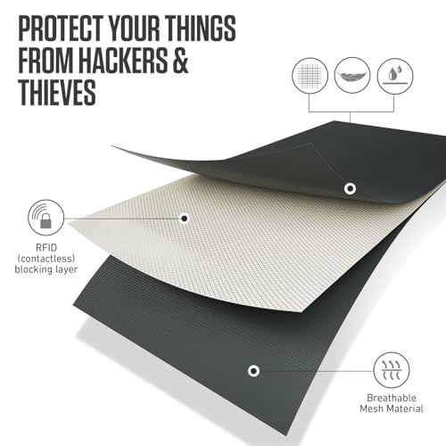 VENTURE 4TH Money Belt for Travel – Slim Hidden Under-Clothes RFID Blocking Anti-Theft Passport Holder & Travel Wallet Pouch for Men & Women to Protect Cash, Cards & Documents (Sleek Gray) - color: Sleek Gray