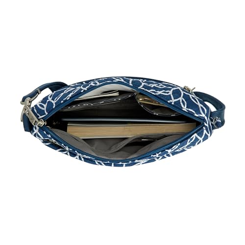 Travelon Anti-Theft Classic Small East/West Crossbody - color: Woven Flower