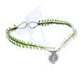 Vivivalue Fairy Flower Crown Women Even Headband Floral Headpiece Woodland Forest Circlet Halloween Renaissance Wedding Bridal Cosplay Prom Photo Props Green - color: 4