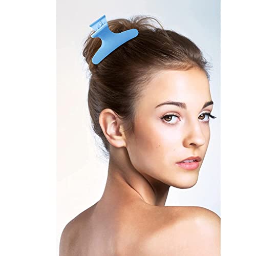 Ondder Hair Clips for Styling, Cutting, Coloring - Butterfly Claw Clamps and Sectioning Clips for Salon and Home Use - Hair Accessories for Women and Girls in Black, Blue, and Orange - color: Black & Blue & Orange