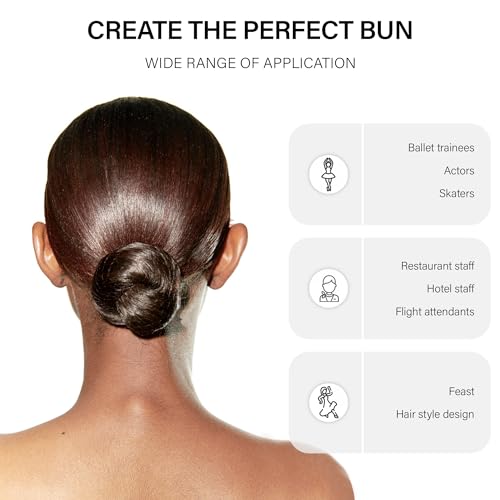 Hair Net Set 30 Pieces 20-Inch Nets with 50 Pieces 2.4-Inch Golden U Pins - For Food Service, Bun Making, Ballet, and Versatile Hairstyling (Light Brown, 20inch, 80pcs/Pack) - color: Brown, size: 20 Inch
