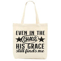 Christian Gifts for Women, Floral Faith Canvas Tote Bag, Faith Gifts for Women Mom Inspirational - color: Christian 773