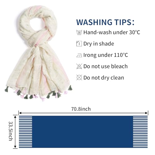 QIUTIMIY Scarf for Women Lightweight Soft Floral Leopard Printed Scarves Fall Winter Fashion Shawl Wrap with Fringe - color: Flower-purple Green