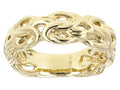 JTV Moda Al Massimo 18K Yellow Gold Over Bronze Byzantine Ring