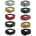 DRESHOW 10 Pack Boho Headbands for Women Girls Elastic Back Criss Cross Hair Band Twisted Head Wrap Solid Hair Accessories - color: 10 Pack B