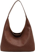 2026 Leather Tote Bag for Women Top-handle Shoulder Bag, Hobo Bags Large Capacity Soft Vegan Crossbody Handbag Underarm - color: Hobo Bag Brown
