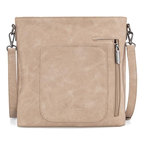 Montana West Western Crossbody Bag Purse for Women - color: Tan
