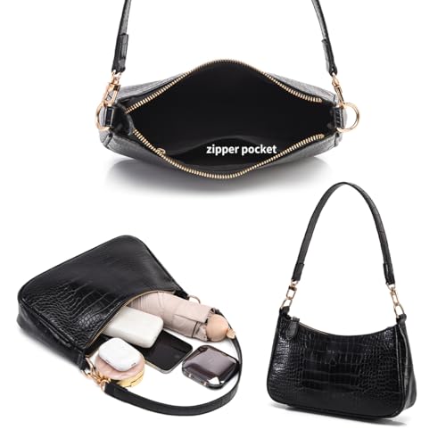 Shoulder Bag for Women with 2 Removable Straps and Zipper Closure Crossbody Bags Clutch Tote HandBags Purses | with 2 Removable Straps - color: 02-beige