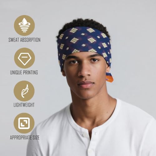 Large Cotton Bandana Lightweight Head Hair Scarf Headbands Wraps Cover Handkerchiefs for Women Men 25 x 25 inch - color: Rt15