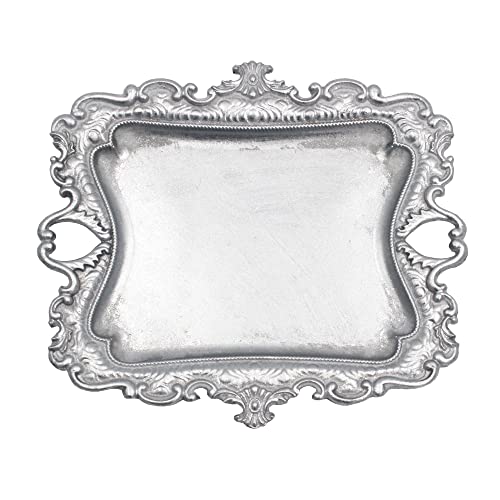 Vintage Small Sliver Ring Dish, Birthday & Wedding Gifts for Women，Wedding Ring Tray -Sliver (1 Pack) - color: Sliver (1 Pack)