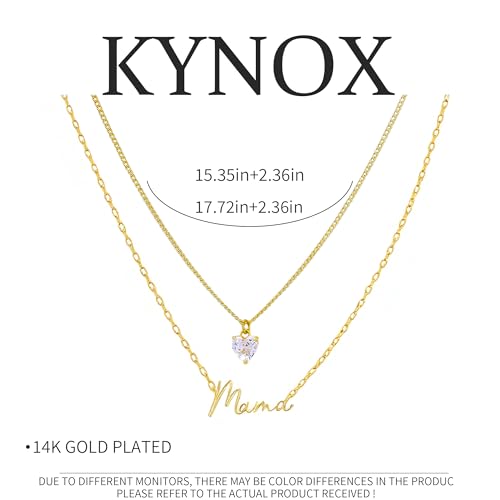 14K Gold Plated Necklace Gold Necklaces for Women Diamond Pendant Dainty Choker Layered Necklaces for Women Jewelry Set Gifts for Women Trendy Sister Mom Wife Womens Her Friend Party - style: 1004