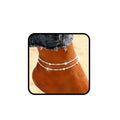 925 Sterling Silver Ankle Bracelets for Women 14K Gold Plated Layered Anklet Sets Dainty Heart Anklets Chain Waterproof Beach Foot Jewelry Gifts - style: Style1-Silver