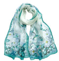 Xyueanlo Scarfs for Women Fashion Scarves Print Pattern Lightweight Sunscreen Scarf Wraps Shawls - color: Camellia Green