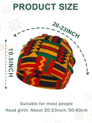 Bohend Bohemian Beanie Hats Headwear Cap Stretch Non Slip Bandanas Sleep Turbans Hats for Women Men Close top Head Covering - style: Boho 2