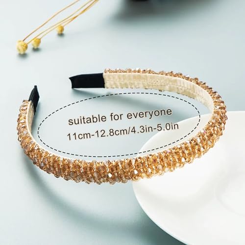 7-Pack Pearl Fashion Headbands, Artificial Pearl Rhinestone Shiny Beaded Hairbands, Non-Slip Cute Party and Wedding Hair Accessories,Suitable for Women and Girls - color: Type 3