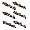 Sparkling Crystal Stone Braided Hair Clips, 2026 New Rhinestone Hair Clips Hair Braid Clips, Girls/Women Hair Accessories for Styling Sectioning (3#) - color: 3#
