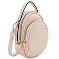 FashionPuzzle Two Compartment Mini Crossbody Bag | Two Compartment - color: Nude