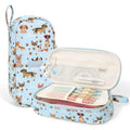 SUNEE Cute Pencil Case, Large Pencil Pouch, Aesthetic Big Pencil Bag with Zipper, Kawaii Stationery Storage and Organizer, School Supplies for Teen and Adult, Boys & Girls, Heavy Duty Canvas Cute Dog - color: Cute Dog