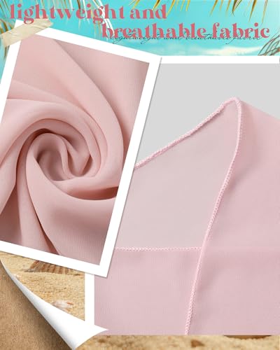 3 Pcs Summer Beach Set for Women Wide Brim Straw Sun Hat, Swimsuit Coverup Sarong, Heart Sunglasses - color: Pink