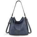 Montana West Hobo Bag for Women Crossbody Purse and Handbags Ladies Chic Shoulder Bags - color: Jean Blue