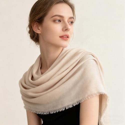 K-Elewon Large Square Scarf 51" Cotton and Linen Hand feel Scarf Fashion Scarves Hair Wrapping Scarfs Neck Scarves for Women - color: H2309