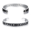 TONY & SANDY Inspirational Bracelets for Women Teen Girls Personalized Gifts for Daughter Granddaughter Mom Sister Friends Stainless Steel Engraved Cuff Birthday Easter Christmas - style: A - Granddaughter Gifts - If I could give you one thing in life...h