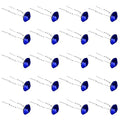 QIUTIMIY 20 Pack (Navy) Rhinestone Hair Pins Crystal Hair Clips for Bridal Wedding Women Hair Jewelry Accessories, with Clear Container - color: Rhinestone-Navy