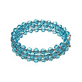 Caiyao Bohemia Multilayer Glass Beaded Charm Bracelets Handmade Resin Beads Stackable Wrap Bracelet Layered Open Cuff Bnagles for Women Holiday Vacation Boho Jewelry Gifts - color: Blue