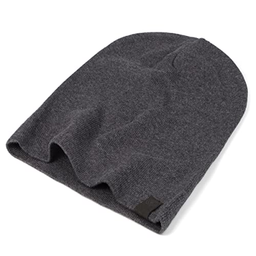 Revony Chemo Beanie Cap - Soft and Skin Friendly - 100% Cotton - color: Dark Grey