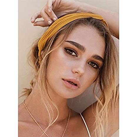 DRESHOW 10 Pack Boho Headbands for Women Vintage Cross Elastic Head Wrap Hair Accessories - color: 10 Pack C: Flower Printed Series II