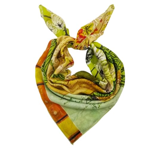 Large Cotton Bandana Lightweight Head Hair Scarf Headbands Wraps Cover Handkerchiefs for Women Men 25 x 25 inch - color: Rt25